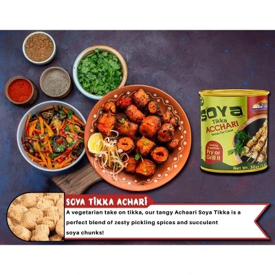 Soya Tikka Achari - 30oz (1.875lbs) 850g, Pack Of 2- Rani Brand Authentic Indian Products 4 Soya Tikka Achari - 30oz (1.875lbs) 850g, Pack Of 2- Rani Brand Authentic Indian Products - Image 2