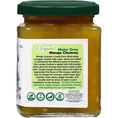 Organic Major Grey Mango Chutney - 10.5oz (300g) - Rani Brand Authentic Indian Products 6 Organic Major Grey Mango Chutney - 10.5oz (300g) - Rani Brand Authentic Indian Products - Image 4