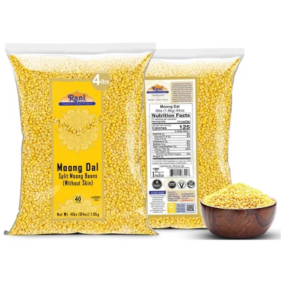 Moong Dal (Split Moong Beans Skinless) - 64oz (4lbs) 1.81kg - Rani Brand Authentic Indian Products 5 Moong Dal (Split Moong Beans Skinless) - 64oz (4lbs) 1.81kg - Rani Brand Authentic Indian Products - Image 3