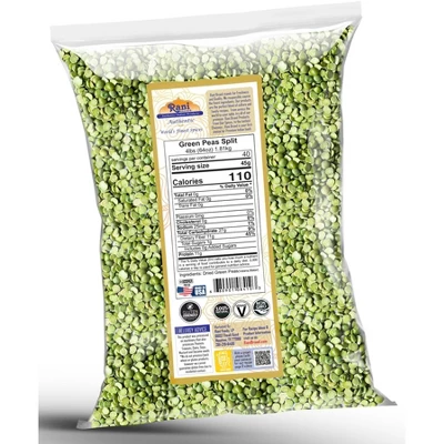 Green Peas Split Dried (Vatana, Matar) - 64oz (4lbs) 1.81kg - Rani Brand Authentic Indian Products 5 Green Peas Split Dried (Vatana, Matar) - 64oz (4lbs) 1.81kg - Rani Brand Authentic Indian Products - Image 3