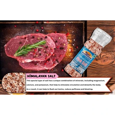 Himalayan Pink Salt Granules Grinder Bottle - 4oz (115g) - Rani Brand Authentic Indian Products 3 Himalayan Pink Salt Granules Grinder Bottle - 4oz (115g) - Rani Brand Authentic Indian Products - Image 2