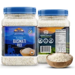 Platinum White Basmati Rice Extra Long - 32oz (2lbs) PET Jar - Rani Brand Authentic Indian Products -Kitchen GUEST 120f233d 47d8 4785 86b9 9036f4fa0490