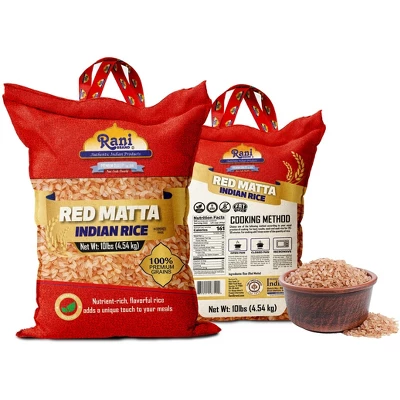 Red Matta Indian Rice 160oz (10lbs) 4.54kg - Rani Brand Authentic Indian Products 5 Red Matta Indian Rice 160oz (10lbs) 4.54kg - Rani Brand Authentic Indian Products - Image 3