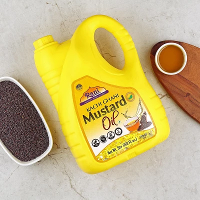 Mustard Oil (Kachi Ghani) - 169 Ounce (5 Liter) - Rani Brand Authentic Indian Products 3 Mustard Oil (Kachi Ghani) - 169 Ounce (5 Liter) - Rani Brand Authentic Indian Products