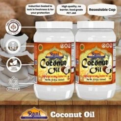 Coconut Oil (100% Pure Natural Coconut Oil) Cold Pressed - 15 Fl Oz (444ml) Pack Of 2 - Rani Brand Authentic Indian Products 13 Coconut Oil (100% Pure Natural Coconut Oil) Cold Pressed - 15 Fl Oz (444ml) Pack Of 2 - Rani Brand Authentic Indian Products -Kitchen GUEST 15fe2c66 f922 4e23 b397 779e59b204cf