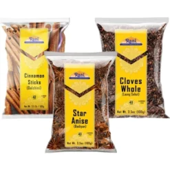 Cinnamon Sticks, Star Anise & Whole Cloves Combo Set - 3.5oz (100g) - Rani Brand Authentic Indian Products -Kitchen GUEST 169b4135 67e6 483b 8d1d 5ffd66354a35