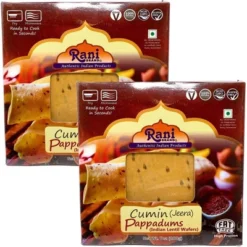 Rani Brand Authentic Indian Foods | Pappadums Jeera (Cumin) Papad -Kitchen GUEST 1746d01c ba51 4703 be12 ce923714bb2e