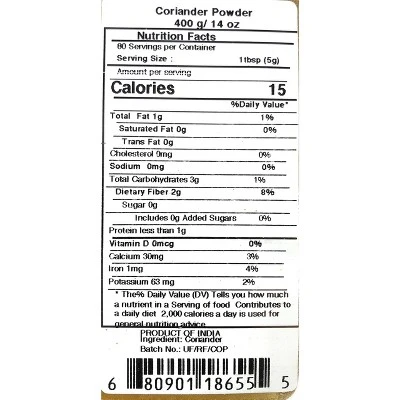 Rani Brand Authentic Indian Foods | Coriander (Dhania) Ground Seeds 4 Rani Brand Authentic Indian Foods | Coriander (Dhania) Ground Seeds - Image 2