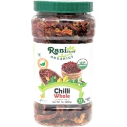 Organic Chilli Whole (Lal Mirch Sabut) - 7oz (200g) - Rani Brand Authentic Indian Products -Kitchen GUEST 1bd4a370 cd38 44b4 8b25 55f85a960f9c