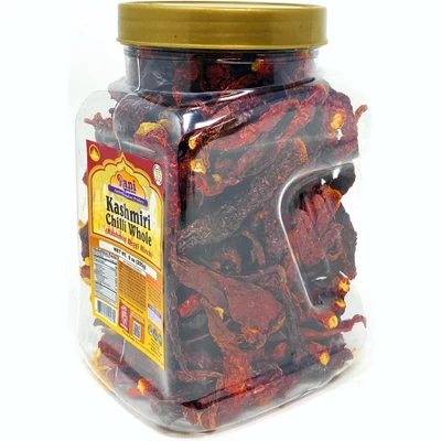 Kashmiri Chilli Whole Stemless (Deggi Mirch) - 9oz (255g) - Rani Brand Authentic Indian Products 4 Kashmiri Chilli Whole Stemless (Deggi Mirch) - 9oz (255g) - Rani Brand Authentic Indian Products - Image 2