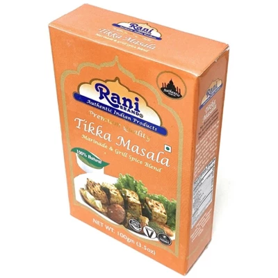 Tikka Masala, Indian 7-Spice Blend - 3.5oz (100g) - Rani Brand Authentic Indian Products 3 Tikka Masala, Indian 7-Spice Blend - 3.5oz (100g) - Rani Brand Authentic Indian Products