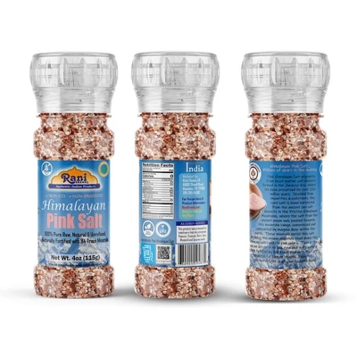 Himalayan Pink Salt Granules Grinder Bottle - 4oz (115g) - Rani Brand Authentic Indian Products 4 Himalayan Pink Salt Granules Grinder Bottle - 4oz (115g) - Rani Brand Authentic Indian Products - Image 3