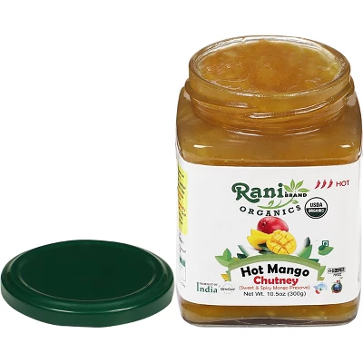 Organic Hot Mango Chutney - 10.5oz (300g) - Rani Brand Authentic Indian Products 4 Organic Hot Mango Chutney - 10.5oz (300g) - Rani Brand Authentic Indian Products - Image 2