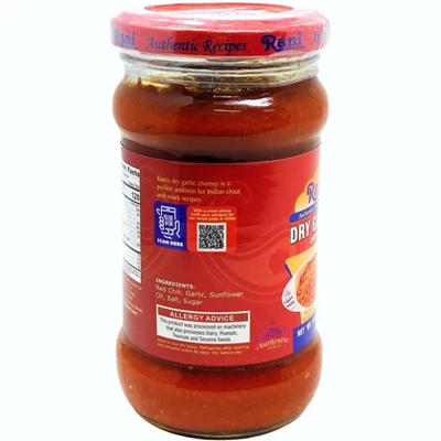 Garlic Chutney - 10.5oz (300g) - Rani Brand Authentic Indian Products 3 Garlic Chutney - 10.5oz (300g) - Rani Brand Authentic Indian Products