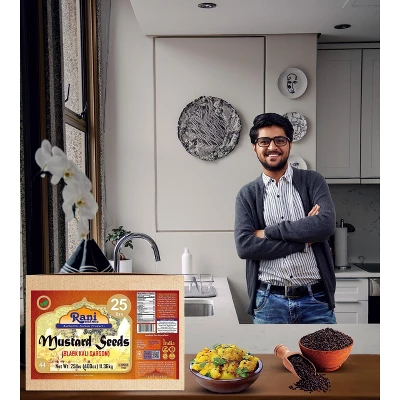 Black Mustard Seeds Whole- 400oz (25lbs) 11.36kg - Rani Brand Authentic Indian Products 3 Black Mustard Seeds Whole- 400oz (25lbs) 11.36kg - Rani Brand Authentic Indian Products