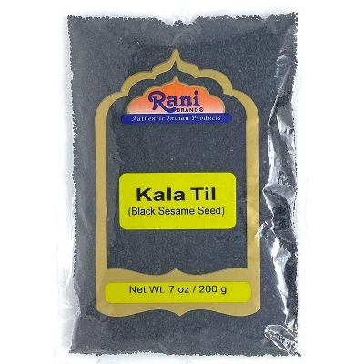 Rani Brand Authentic Indian Foods - Sesame Seeds Whole Black, Raw (Kala Till) 4 Rani Brand Authentic Indian Foods - Sesame Seeds Whole Black, Raw (Kala Till) - Image 2