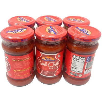 Red Chilli Cooking Paste - 10.58oz (300g) Pack Of 6 - Rani Brand Authentic Indian Products 4 Red Chilli Cooking Paste - 10.58oz (300g) Pack Of 6 - Rani Brand Authentic Indian Products - Image 2