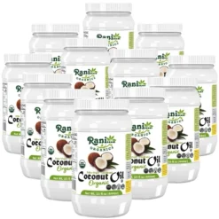 Organic Extra Virgin Coconut Oil - 15 Fl Oz (444ml) Pack Of 12 - Rani Brand Authentic Indian Products -Kitchen GUEST 4b80ec45 6ced 4165 8a70 067bb0c408f7