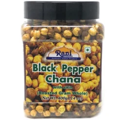 Roasted Chana (Chickpeas) Black Pepper Flavor 14oz (400g) - Rani Brand Authentic Indian Products -Kitchen GUEST 4d3ca5aa 88ab 4948 9d8e b65abc9d2750