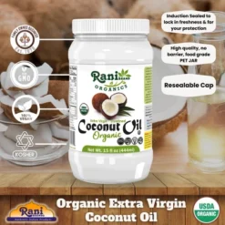 Organic Extra Virgin Coconut Oil - 15 Fl Oz (444ml) - Rani Brand Authentic Indian Products 13 Organic Extra Virgin Coconut Oil - 15 Fl Oz (444ml) - Rani Brand Authentic Indian Products -Kitchen GUEST 4eee0883 25b3 4bba a1f7 ffb2b6db7227
