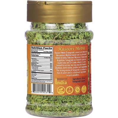 Fenugreek Leaves Dried (Kasoori Methi) - 1oz (28g) - Rani Brand Authentic Indian Products 6 Fenugreek Leaves Dried (Kasoori Methi) - 1oz (28g) - Rani Brand Authentic Indian Products - Image 4