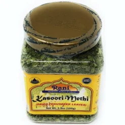 Fenugreek Leaves Dried (Kasoori Methi) - 3.5oz (100g) - Rani Brand Authentic Indian Products -Kitchen GUEST 52ed39bb 6f2d 4ec6 9e40 222db3ebd4c9