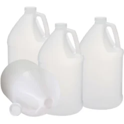 1 Gallon HDPE Plastic Jug With Child-Resistant Caps Made In USA - Pack Of 4 -Kitchen GUEST 549ca86e a9c8 4ac5 ade5 1b0e39db61da