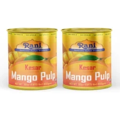 Mango Pulp Puree (Makes Mango Lassi Shakes) Kesar Sweetened - 30oz (1.875lbs) 850g Pack Of 2 - Rani Brand Authentic Indian Products -Kitchen GUEST 550ec66d 63a7 4080 82ac 5126ab34435f