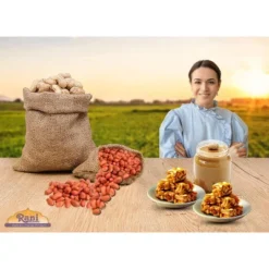 Peanuts Raw Whole W/Skin (uncooked, Unsalted) - 40oz (2.5lbs) - Rani Brand Authentic Indian Products