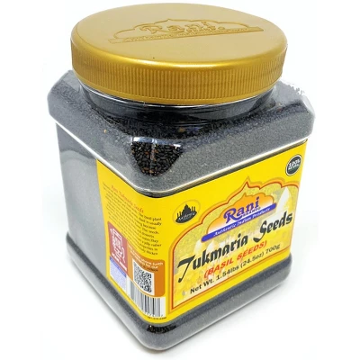 Tukmaria (Natural Holy Basil Seeds) - 22oz (1.38lbs) 624g - Rani Brand Authentic Indian Products 5 Tukmaria (Natural Holy Basil Seeds) - 22oz (1.38lbs) 624g - Rani Brand Authentic Indian Products - Image 3