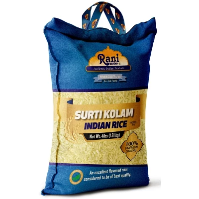Surti Kolam Indian Rice 64oz (4lbs) 1.81kg - Rani Brand Authentic Indian Products 7 Surti Kolam Indian Rice 64oz (4lbs) 1.81kg - Rani Brand Authentic Indian Products - Image 5