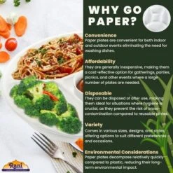 5 Compartment Round Biodegradable Divided Plates - Pack Of 1000 - Rani Brand Authentic Indian Products -Kitchen GUEST 5729e130 16d6 41da ad8f caec647d2c2e 2