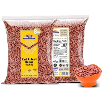 Red Kidney Beans (Rajmah Beans) Light - 128oz (8lbs) 3.63kg - Rani Brand Authentic Indian Products 4 Red Kidney Beans (Rajmah Beans) Light - 128oz (8lbs) 3.63kg - Rani Brand Authentic Indian Products - Image 2