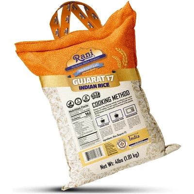 Gujarat 17 Indian Rice 64oz (4lbs) 1.81kg - Rani Brand Authentic Indian Products 8 Gujarat 17 Indian Rice 64oz (4lbs) 1.81kg - Rani Brand Authentic Indian Products - Image 6