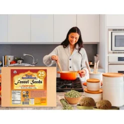 Fennel Seeds (Saunf Sabut) - 400oz (25lbs) 11.36kg - Rani Brand Authentic Indian Products