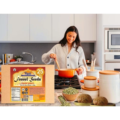 Fennel Seeds (Saunf Sabut) - 400oz (25lbs) 11.36kg - Rani Brand Authentic Indian Products 3 Fennel Seeds (Saunf Sabut) - 400oz (25lbs) 11.36kg - Rani Brand Authentic Indian Products