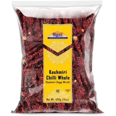 Rani Brand Authentic Indian Foods | Kashmiri Chilli Whole (Deggi Mirch, Low Heat) 11 Rani Brand Authentic Indian Foods | Kashmiri Chilli Whole (Deggi Mirch, Low Heat) - Image 9
