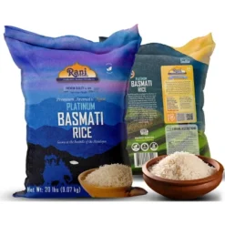 Platinum White Basmati Rice Extra Long - 320oz (20lbs) Cloth Bag - Rani Brand Authentic Indian Products -Kitchen GUEST 5e281cda 5c53 4c88 9e09 5ddf93fe5cfe