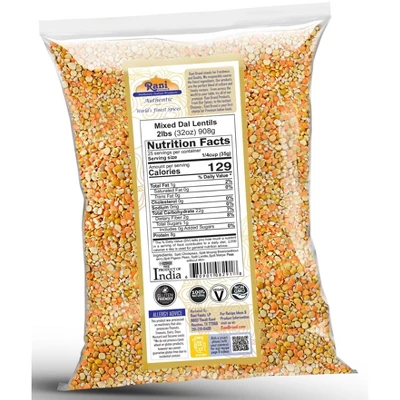 Mixed Dal (5 Split Dals) - 32oz (2lbs) 908g - Rani Brand Authentic Indian Products 5 Mixed Dal (5 Split Dals) - 32oz (2lbs) 908g - Rani Brand Authentic Indian Products - Image 3