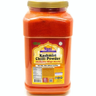 Kashmiri Chilli Powder (Deggi Mirch, Low Heat) - 80oz (5lbs) - Rani Brand Authentic Indian Products 8 Kashmiri Chilli Powder (Deggi Mirch, Low Heat) - 80oz (5lbs) - Rani Brand Authentic Indian Products - Image 6