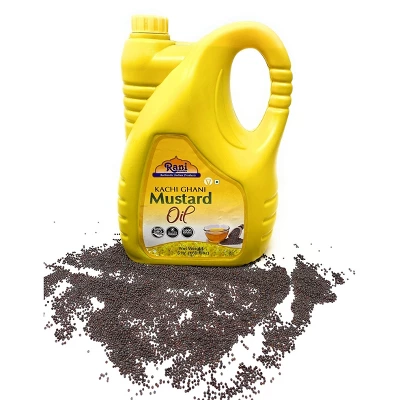Mustard Oil (Kachi Ghani) - 169 Ounce (5 Liter) - Rani Brand Authentic Indian Products 5 Mustard Oil (Kachi Ghani) - 169 Ounce (5 Liter) - Rani Brand Authentic Indian Products - Image 3