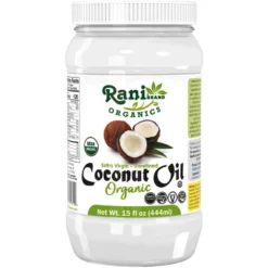 Organic Extra Virgin Coconut Oil - 15 Fl Oz (444ml) Pack Of 2 - Rani Brand Authentic Indian Products -Kitchen GUEST 662eef6c 9ce3 4b89 b688 2e9a2f30f653 1