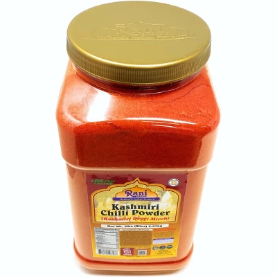 Kashmiri Chilli Powder (Deggi Mirch, Low Heat) - 80oz (5lbs) - Rani Brand Authentic Indian Products 5 Kashmiri Chilli Powder (Deggi Mirch, Low Heat) - 80oz (5lbs) - Rani Brand Authentic Indian Products - Image 3