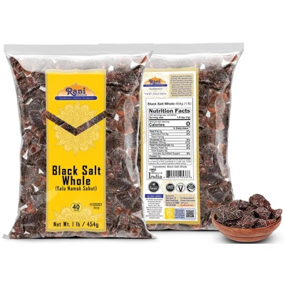 Black Salt Raw Whole (Kala Namak) - 16oz (1lb) 454g - Rani Brand Authentic Indian Products 4 Black Salt Raw Whole (Kala Namak) - 16oz (1lb) 454g - Rani Brand Authentic Indian Products - Image 2