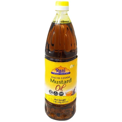 Mustard Oil (Kachi Ghani) - 33.8 Ounce (1 Liter) Pack Of 2 - Rani Brand Authentic Indian Products 4 Mustard Oil (Kachi Ghani) - 33.8 Ounce (1 Liter) Pack Of 2 - Rani Brand Authentic Indian Products - Image 2