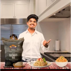 Silver White Basmati Rice Extra Long - 64oz (4lbs) Cloth Bag - Rani Brand Authentic Indian Products