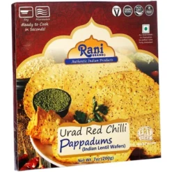 Red Chilli Pappadums (Wafer Snack) - 7oz (200g) - Rani Brand Authentic Indian Products -Kitchen GUEST 7504b67d 5b5c 4f1c 8772 cce4f641d6cc