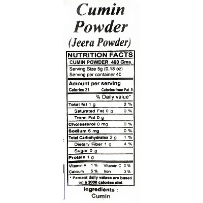 Rani Brand Authentic Indian Foods | Cumin (Jeera) Powder 4 Rani Brand Authentic Indian Foods | Cumin (Jeera) Powder - Image 2