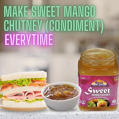 Sweet Mango Chutney - 12.3oz (350g) Pack Of 6 - Rani Brand Authentic Indian Products 8 Sweet Mango Chutney - 12.3oz (350g) Pack Of 6 - Rani Brand Authentic Indian Products - Image 6