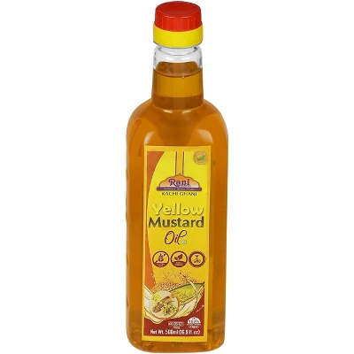 Yellow Mustard Oil (Kachi Ghani) - 16.9 Ounce (500ml) - Rani Brand Authentic Indian Products 5 Yellow Mustard Oil (Kachi Ghani) - 16.9 Ounce (500ml) - Rani Brand Authentic Indian Products - Image 3